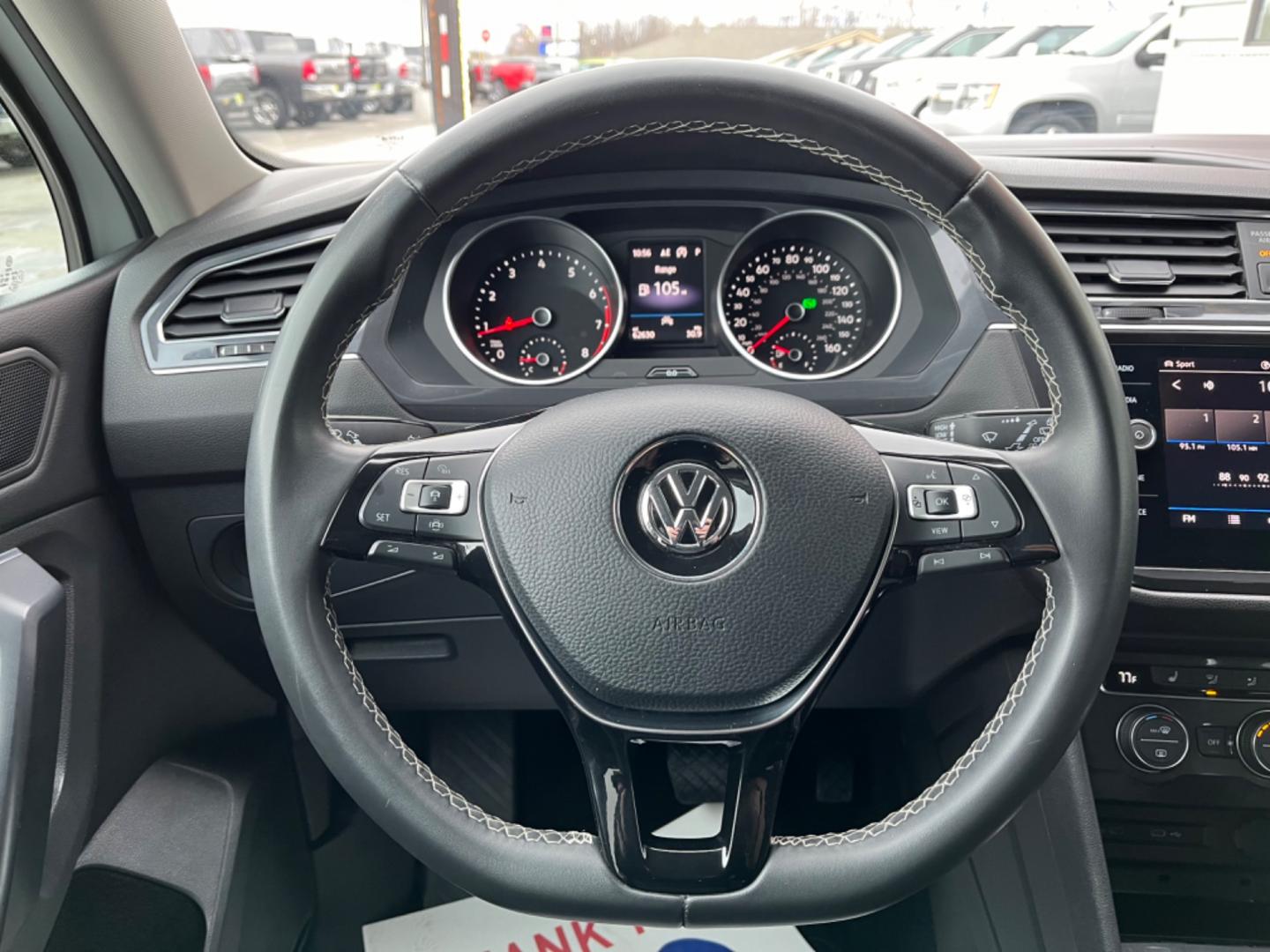 2021 White Volkswagen Tiguan SE 4Motion AWD (3VV2B7AX9MM) with an 2.0L L4 DOHC 16V TURBO engine, 8A transmission, located at 1960 Industrial Drive, Wasilla, 99654, (907) 274-2277, 61.573475, -149.400146 - Photo#17